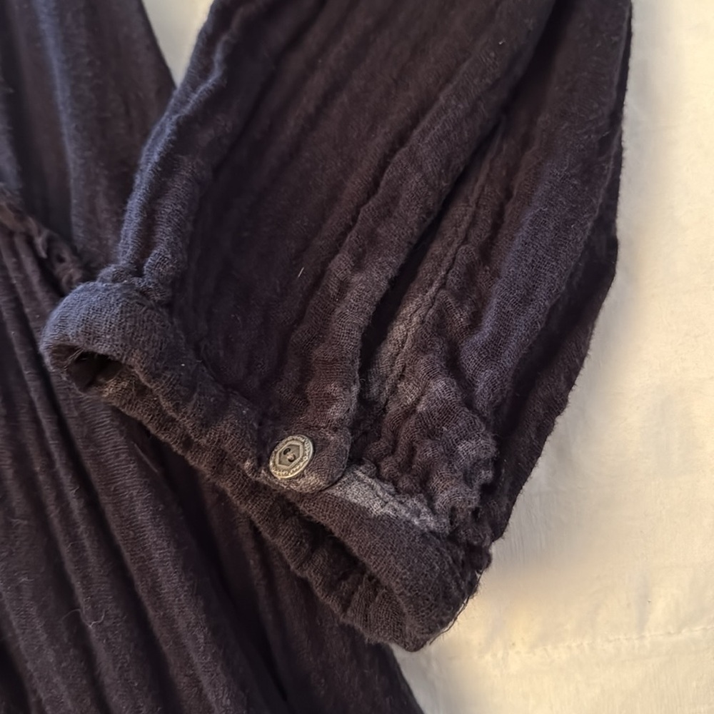 Free People Deep Purple Long Sleeve Top - Picture 4 of 6